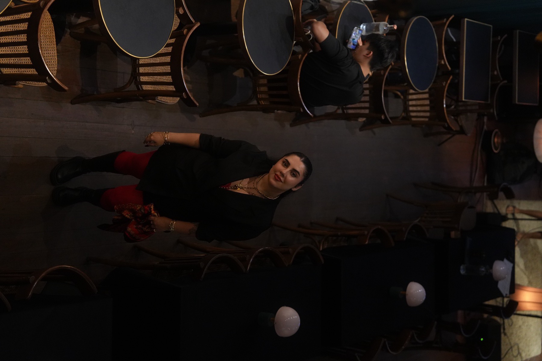 Pardis at a jazz club